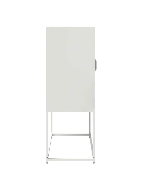 Skříň highboard bílá 68x39x107 cm ocel