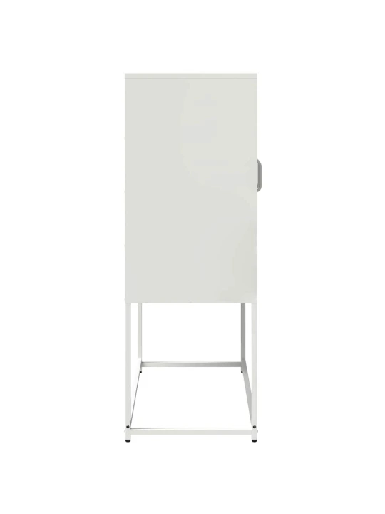 Skříň highboard bílá 68x39x107 cm ocel