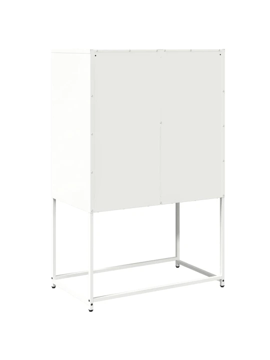 Skříň highboard bílá 68x39x107 cm ocel