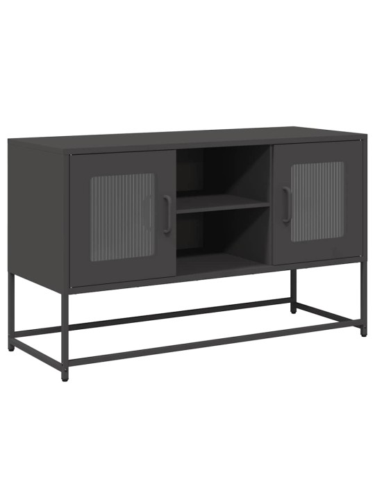 Tv skříňka černá 100,5 x 39 x 60,5 cm ocel