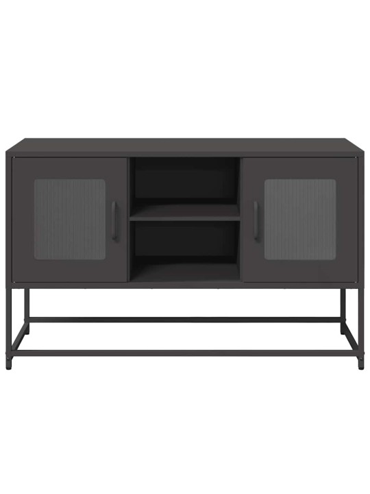 Tv skříňka černá 100,5 x 39 x 60,5 cm ocel