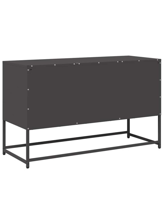 Tv skříňka černá 100,5 x 39 x 60,5 cm ocel