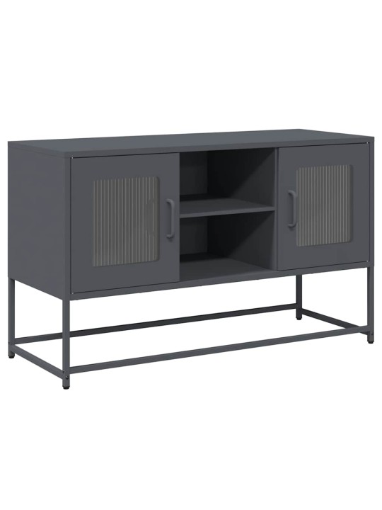 Tv skříňka antracitová 100,5 x 39 x 60,5 cm ocel