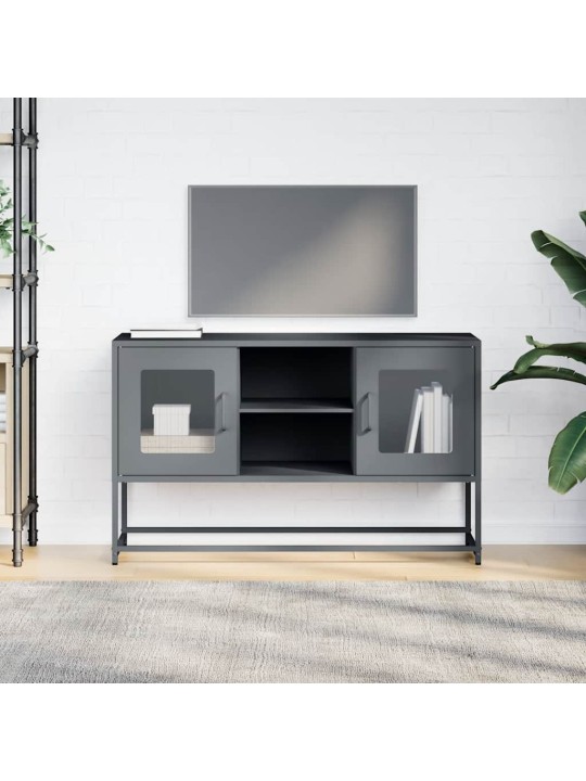 Tv skříňka antracitová 100,5 x 39 x 60,5 cm ocel