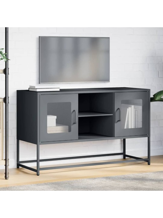 Tv skříňka antracitová 100,5 x 39 x 60,5 cm ocel