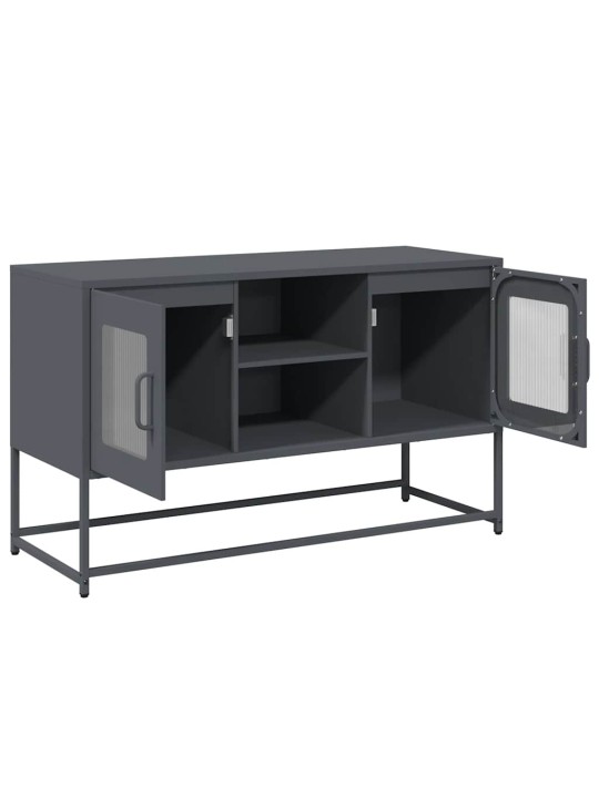 Tv skříňka antracitová 100,5 x 39 x 60,5 cm ocel