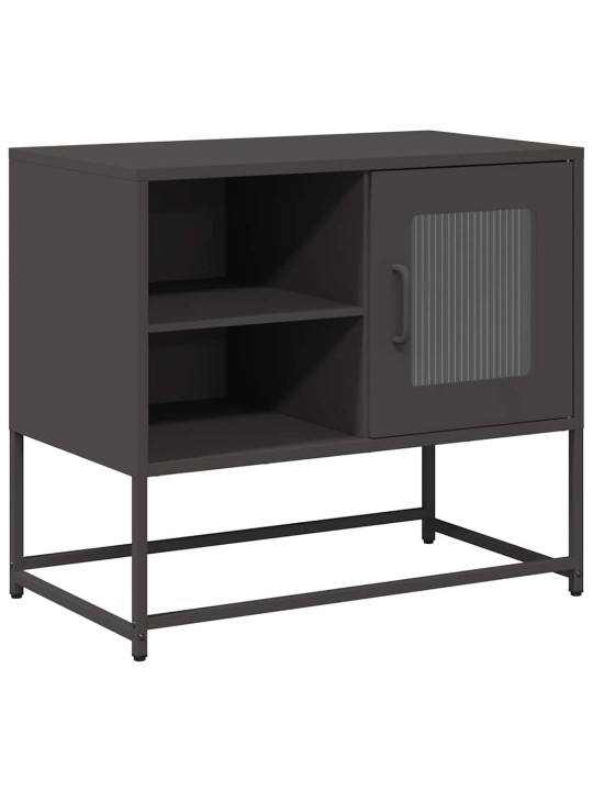 Tv skříňka černá 68 x 39 x 60,5 cm ocel