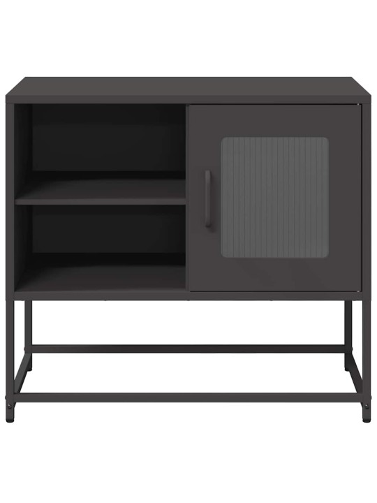 Tv skříňka černá 68 x 39 x 60,5 cm ocel
