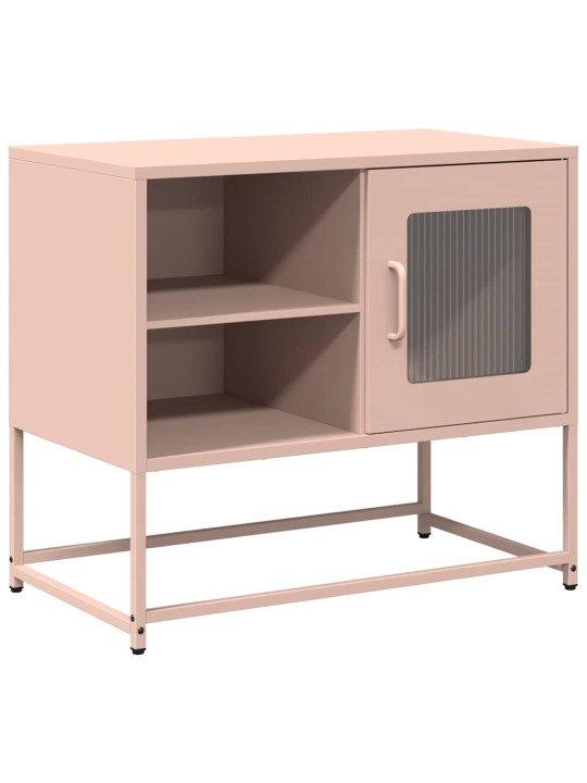 Tv skříňka růžová 68 x 39 x 60,5 cm ocel