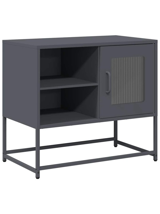 Tv skříňka antracitová 68 x 39 x 60,5 cm ocel