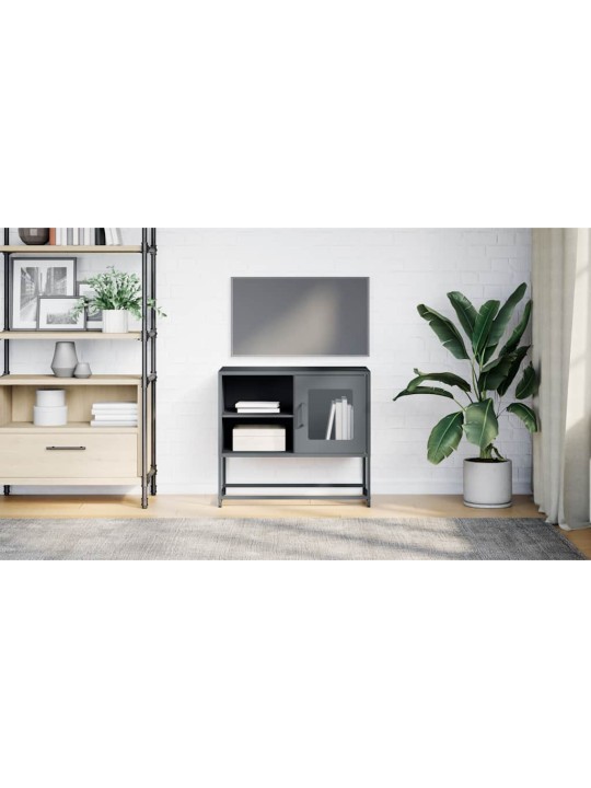 Tv skříňka antracitová 68 x 39 x 60,5 cm ocel
