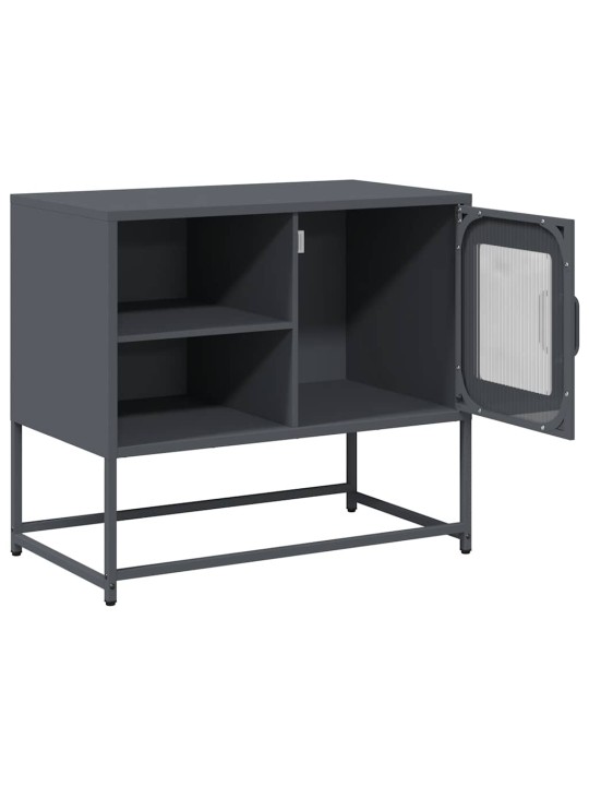 Tv skříňka antracitová 68 x 39 x 60,5 cm ocel