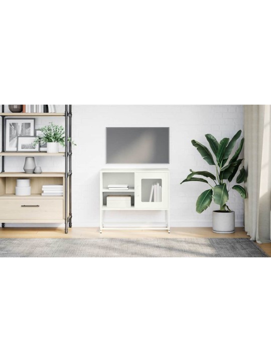 Tv skříňka bílá 68 x 39 x 60,5 cm ocel