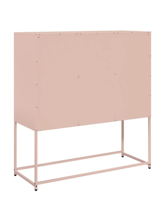 Příborník růžový 100,5 x 39 x 107 cm ocel válcovaná za studena