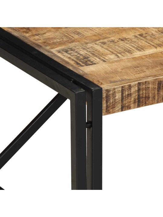 Konferenční stolek 80x80x35 cm masivní hrubé mangovníkové dřevo