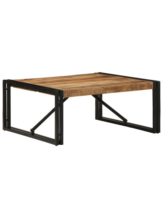 Konferenční stolek 80x80x35 cm masivní hrubé mangovníkové dřevo
