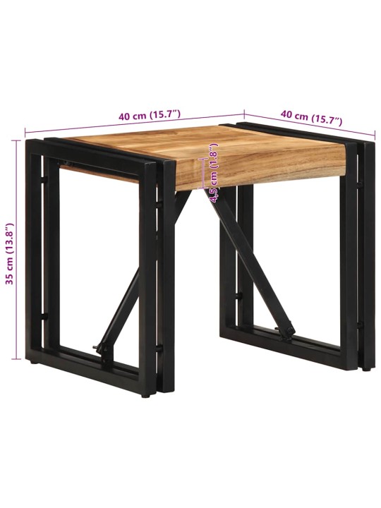 Konferenční stolek 40x40x35 cm masivní akáciové dřevo