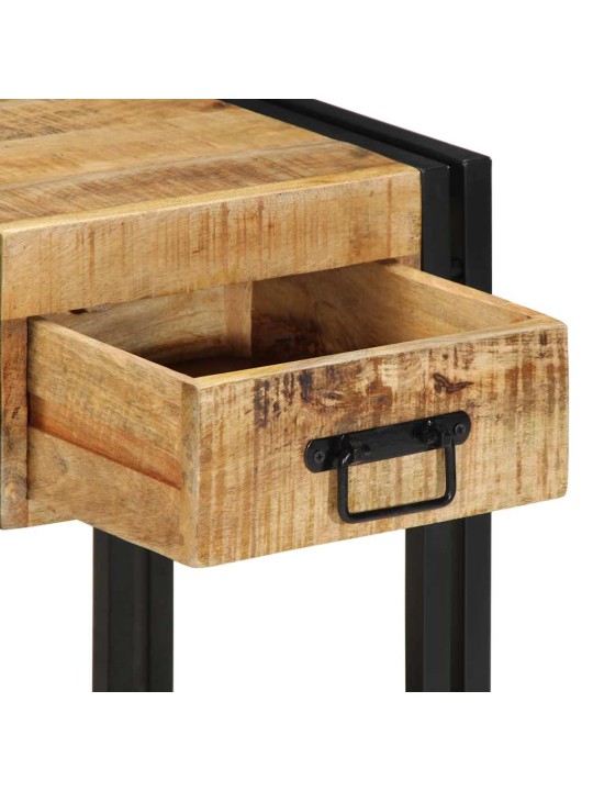 Noční skříňky 2 ks 40x35x50 cm masivní surové dřevo mango