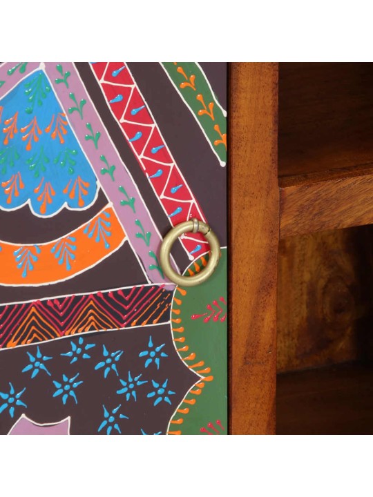 Příborník multicolour 90x35x60 masivní dřevo akácie