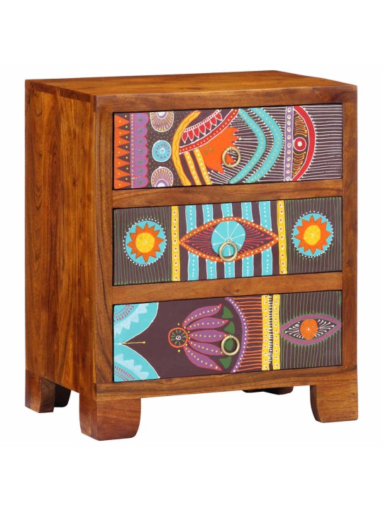 Příborník multicolour 50x35x60 masivní dřevo akácie