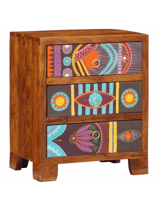 Příborník multicolour 50x35x60 masivní dřevo akácie