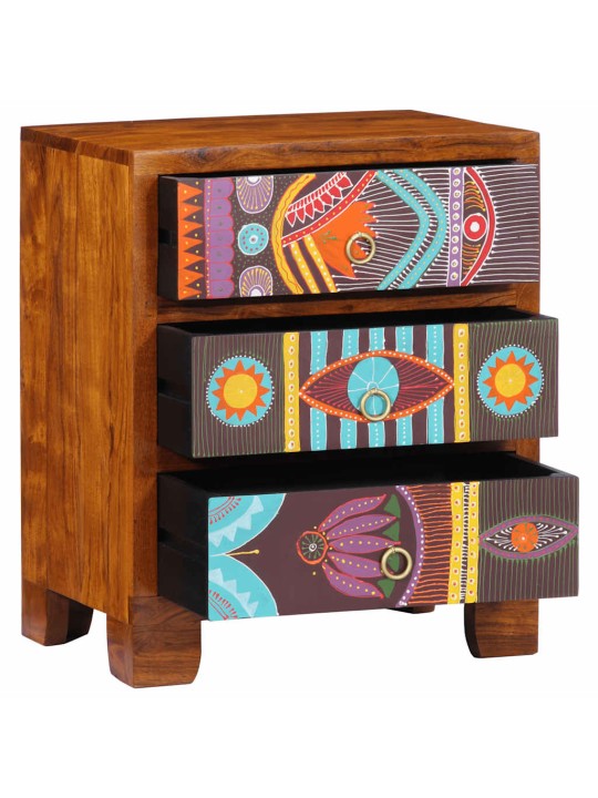 Příborník multicolour 50x35x60 masivní dřevo akácie