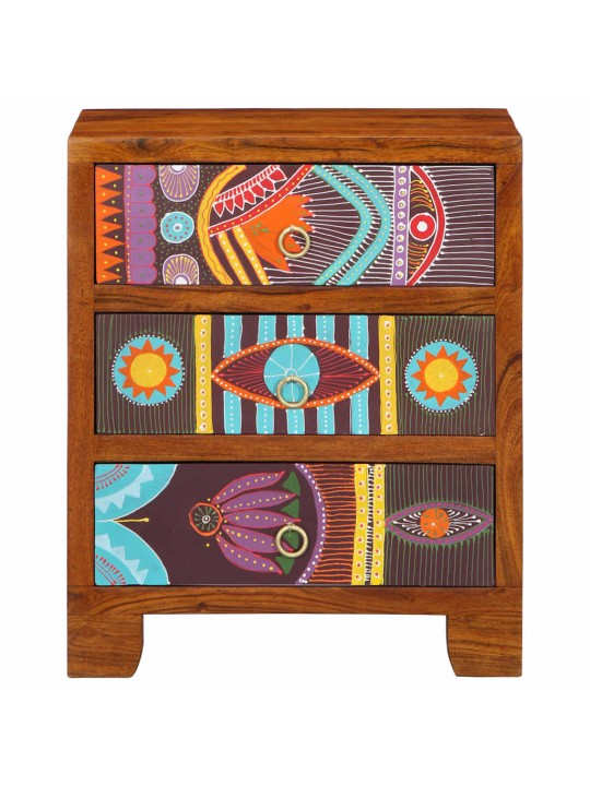 Příborník multicolour 50x35x60 masivní dřevo akácie