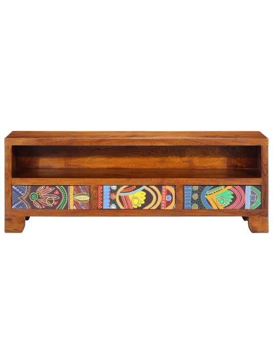 Tv skříňka multicolour 110x30x40 masivní dřevo akácie