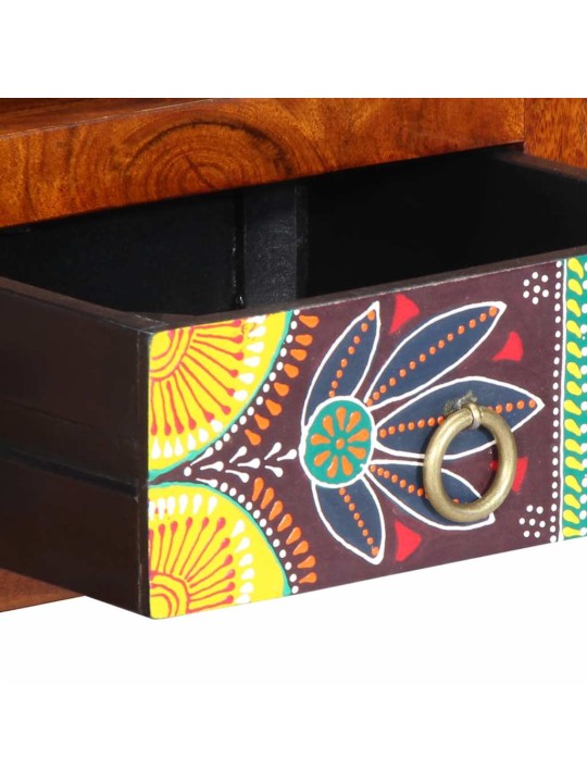 Nástěnná tv skříňka multicolour 90x30x30 masivní dřevo akácie