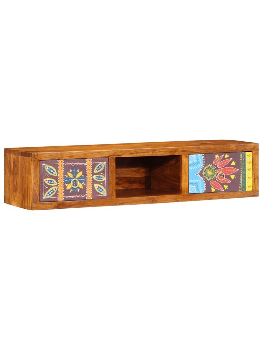 Nástěnná tv skříňka multicolour 100x30x22 masivní dřevo akácie