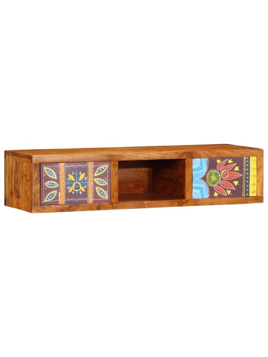 Nástěnná tv skříňka multicolour 100x30x22 masivní dřevo akácie