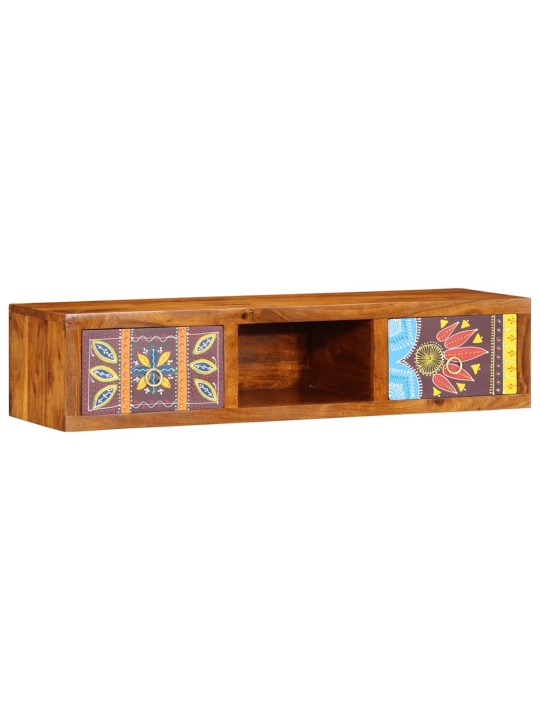 Nástěnná tv skříňka multicolour 100x30x22 masivní dřevo akácie