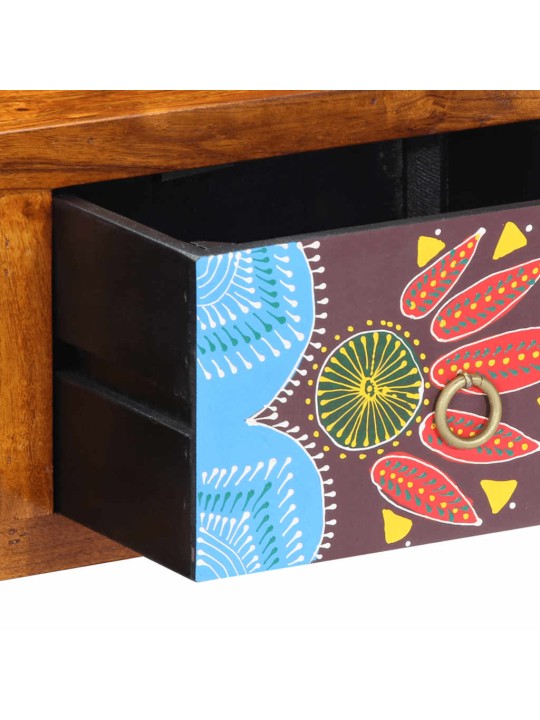 Nástěnná tv skříňka multicolour 100x30x22 masivní dřevo akácie