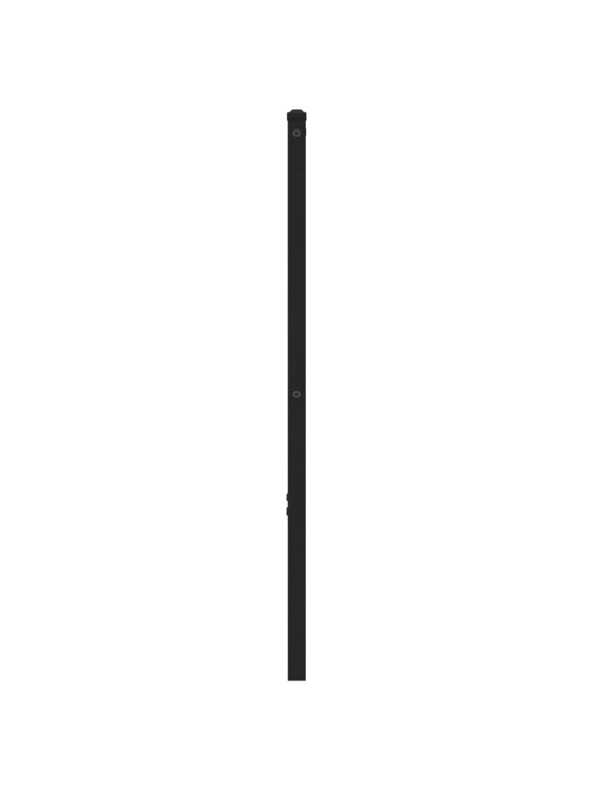 Čelo postele hnědý dub 190 cm ocel a kompozitní dřevo