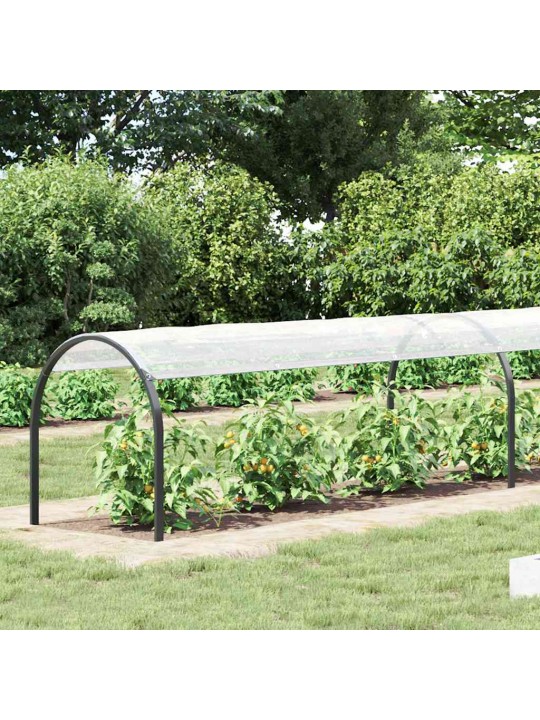 Čirá plachta s oky 1x8 m polyethylen