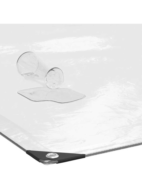 Čirá plachta s oky 12x12 m polyethylen