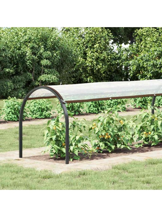 Čirá plachta s oky 1x8 m polyethylen