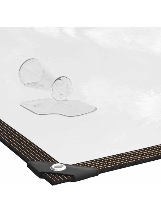 Čirá plachta s oky 1x12 m polyethylen