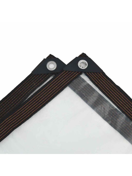 Čirá plachta s oky 1x12 m polyethylen