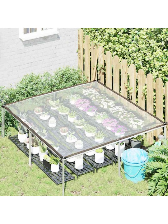 Čirá plachta s oky 2x2 m polyethylen