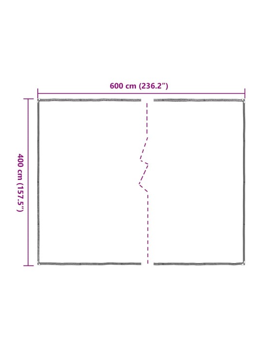 Čirá plachta s oky 4x6 m polyethylen