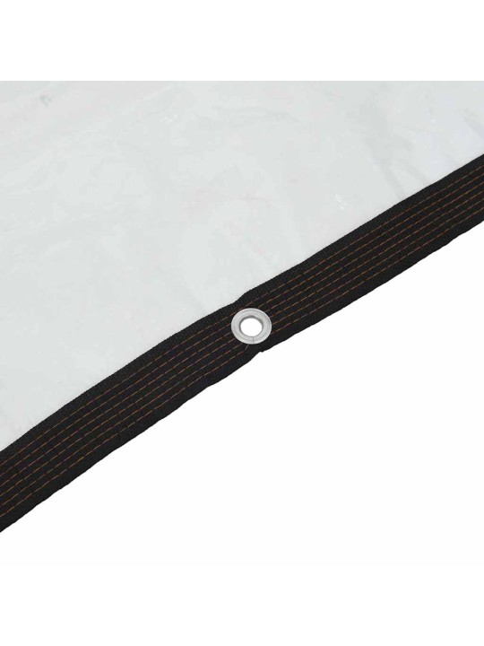 Čirá plachta s oky 4x12 m polyethylen