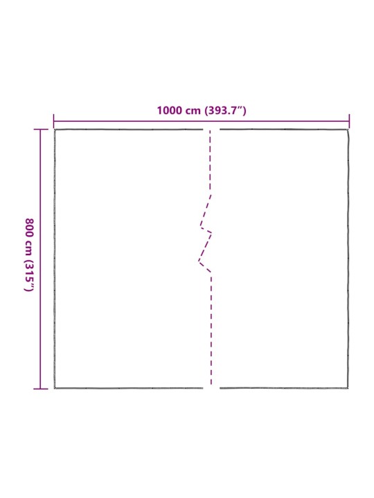Čirá plachta s oky 8x10 m polyethylen