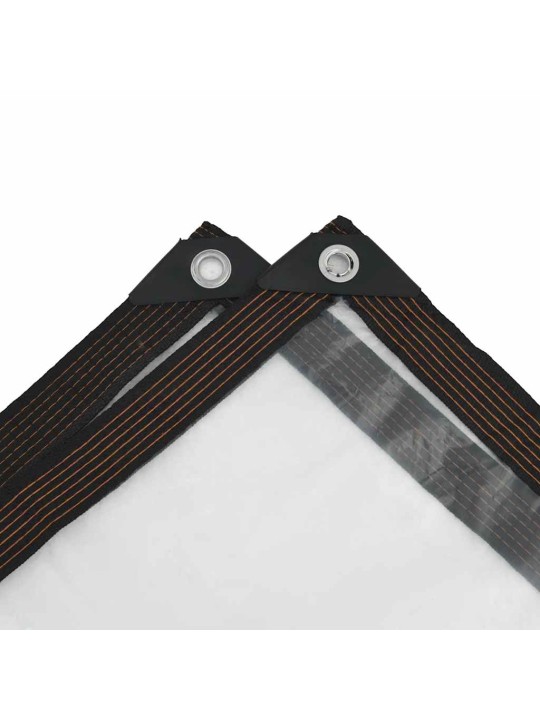 Čirá plachta s oky 10x12 m polyethylen