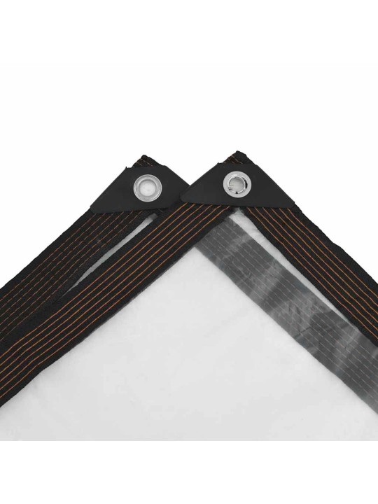 Čirá plachta s oky 12x12 m polyethylen