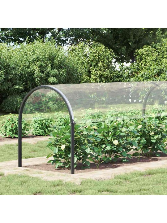 Čirá plachta s oky 2x8 m pvc