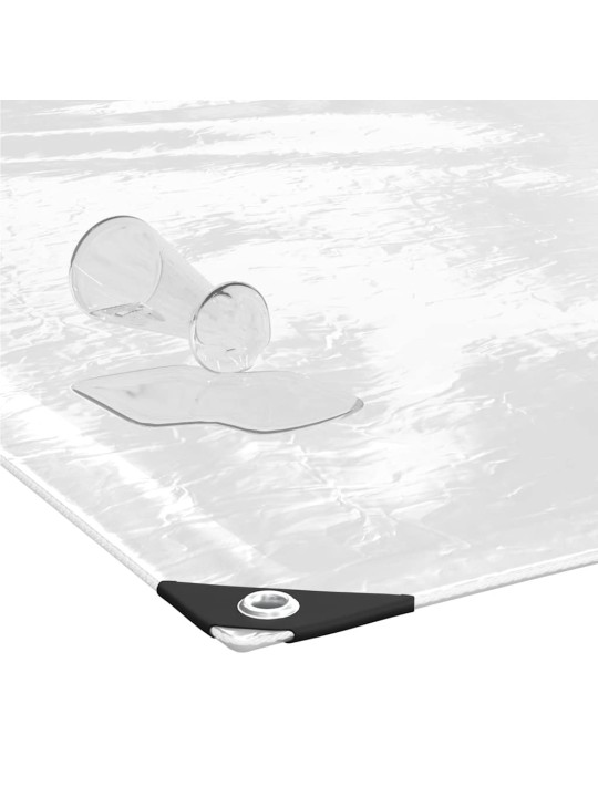 Čirá plachta s oky 2x8 m pvc