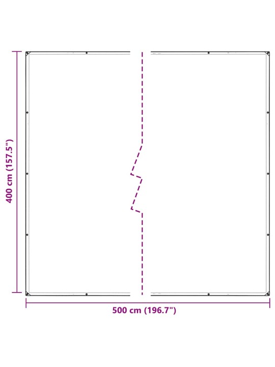 Čirá plachta s oky 4x5 m pvc