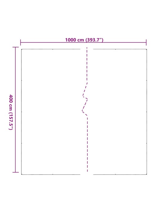 Čirá plachta s oky 4x10 m pvc
