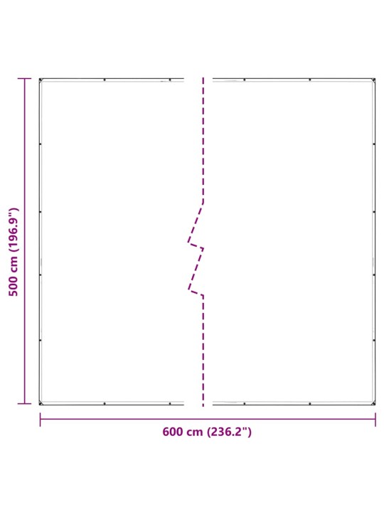 Čirá plachta s oky 5x6 m pvc
